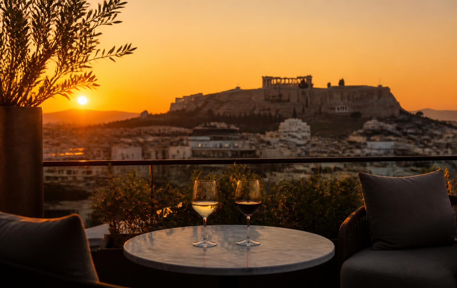 A rooftop with no queue and the same view